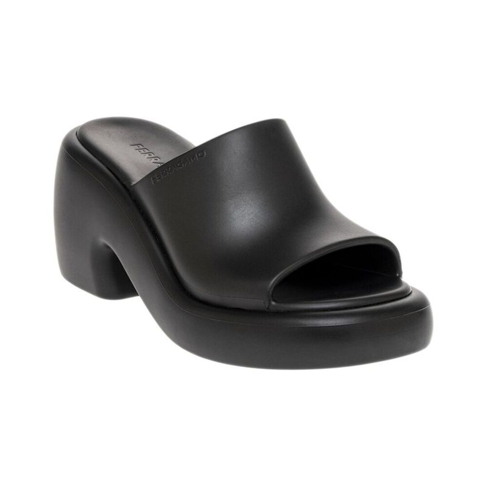 Ferragamo Deva Rubber Platform Mule